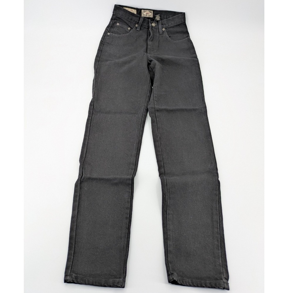 Vtg Express EXP Contour Fit Jeans Black High Waist Denim Size 1/2 90s Deadstock